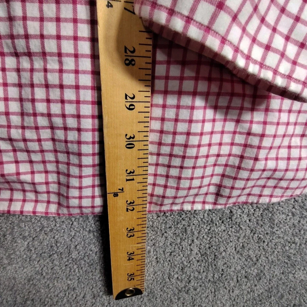Polo Ralph Lauren Mens Classic Fit Check Shirt Size XL Red Button Down Cotton